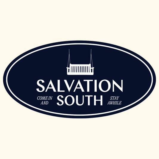 Salvation South Navy Logo Oval Sticker
