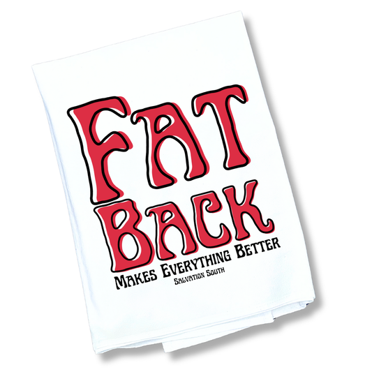 The Fatback Makes Everything Better Tea Towel