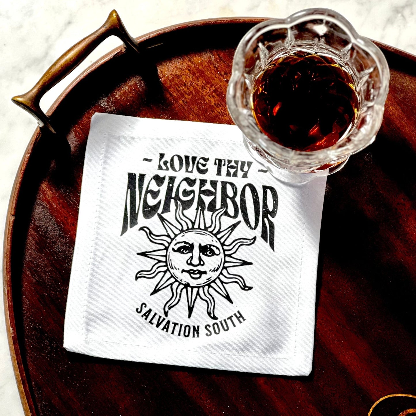 The Love Thy Neighbor Cocktail Napkin - Salvation South