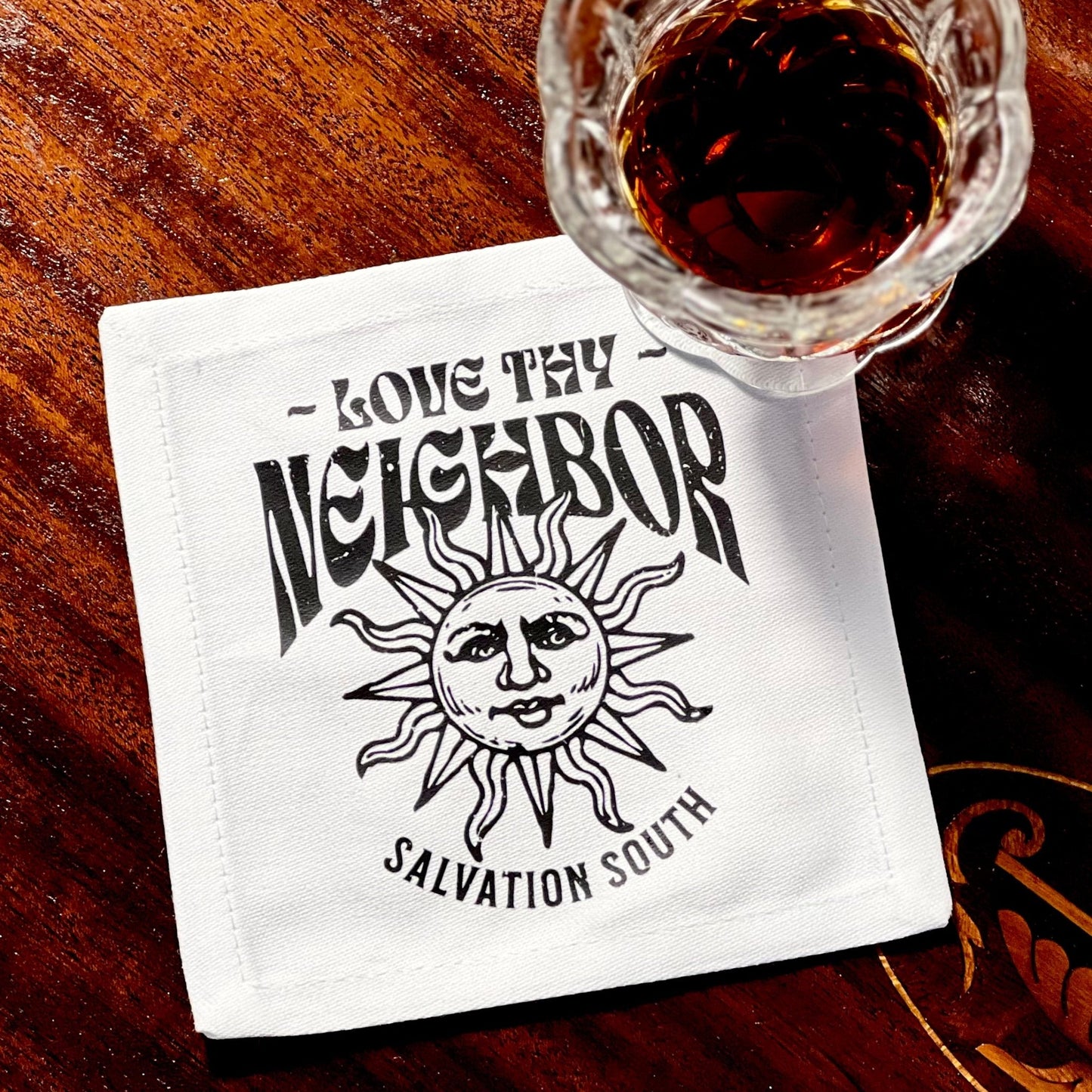 The Love Thy Neighbor Cocktail Napkin - Salvation South