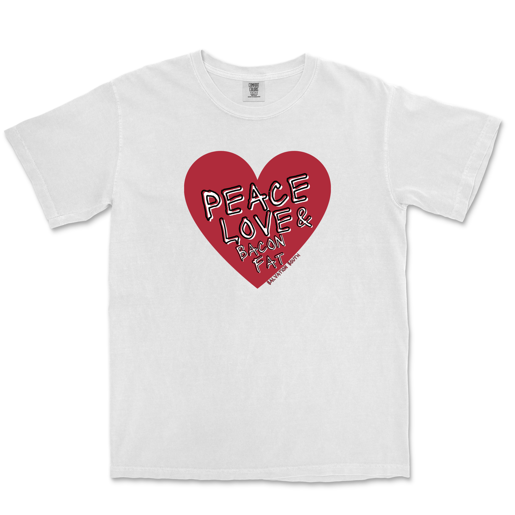 The Peace Love & Bacon Fat T-shirt - Salvation South
